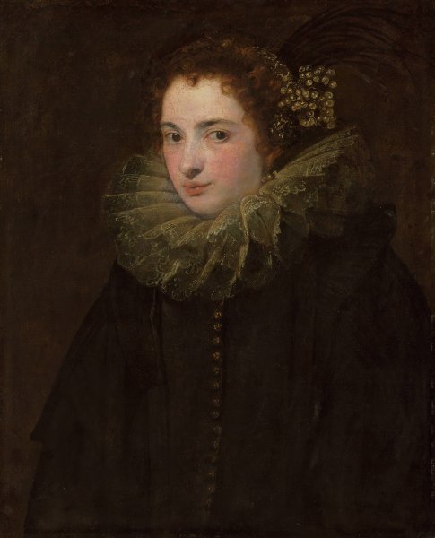 A portrait of a noblewoman by Anthony Van Dyck - Hand-Painted Oil Painting Reproduction