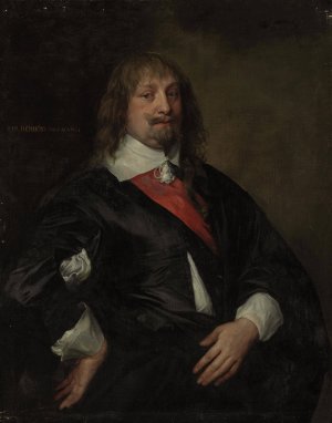 A portrait of Sir Robert Howard by Anthony Van Dyck Oil Painting