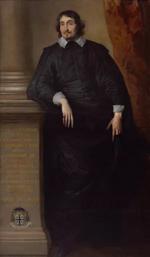 Cesare Alessandro Scaglia di Verrua, Abbe of Staffarda and Mandanici by Anthony Van Dyck Oil Painting