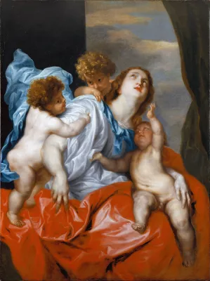Charity by Anthony Van Dyck Oil Painting