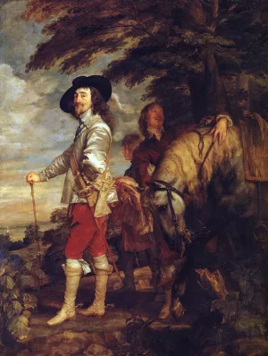 Charles I: King of England at the Hunt by Anthony Van Dyck Oil Painting