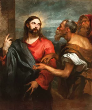 Christ Of The Coin by Anthony Van Dyck Oil Painting