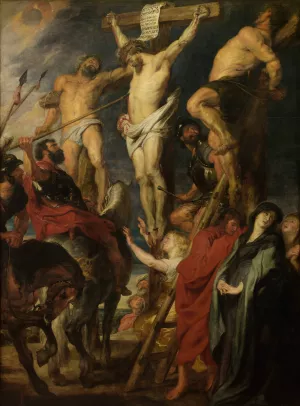 Christ on the Cross, 'Le Coup de Lance' by Anthony Van Dyck Oil Painting