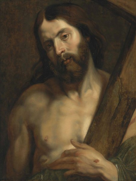 Main Product Photo of Christ with the Cross Painting by Anthony Van Dyck