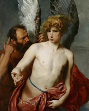 Daedalus And Icarus by Anthony Van Dyck Oil Painting