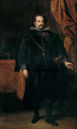 Diego De Mexia, Marquess Of Leganes by Anthony Van Dyck Oil Painting