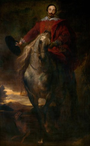 Equestrial Portrait by Anthony Van Dyck Oil Painting