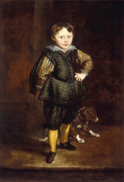 Filippo Cattaneo  by Anthony Van Dyck - Hand-Painted Oil Painting Reproduction