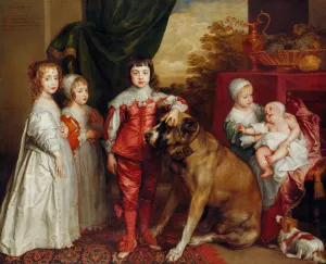 Five Eldest Children Of Charles I by Anthony Van Dyck Oil Painting