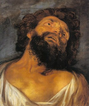 Head of a Robber by Anthony Van Dyck Oil Painting
