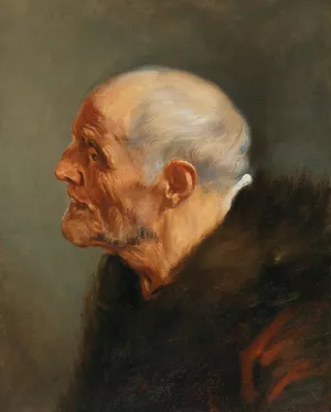 Head Study Of A Bearded Man by Anthony Van Dyck Oil Painting