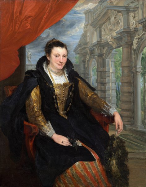 Isabella Brant  by Anthony Van Dyck - Hand-Painted Oil Painting Reproduction