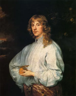 James Stuart, Duke Of Richmond And Lennox With His Attributes by Anthony Van Dyck - Oil Painting Reproduction