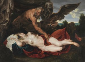 Jupiter and Antiope by Anthony Van Dyck Oil Painting