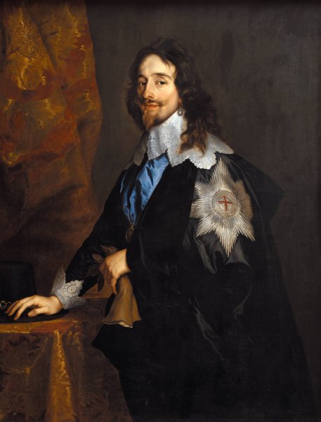 King Charles I of England  by Anthony Van Dyck - Hand-Painted Oil Painting Reproduction