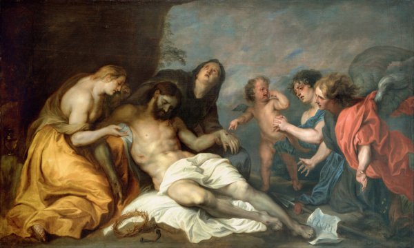 Lamentation Over The Dead Christ by Anthony Van Dyck - Hand-Painted Oil Painting Reproduction