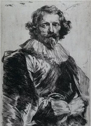 Lucas Vorsterman Oil painting by Anthony Van Dyck