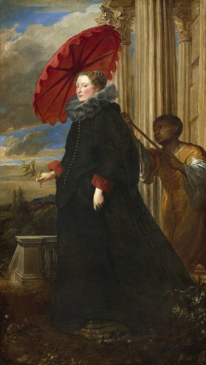 Marchesa Elena Grimaldi Cattaneo by Anthony Van Dyck Oil Painting