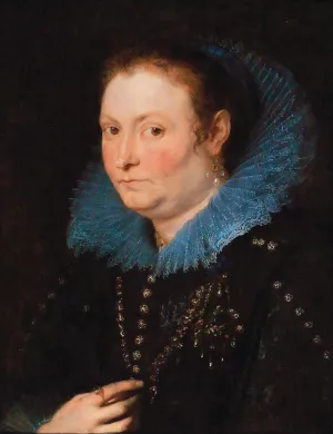Portrait Of A Lady, Half-Length, Said To Be A Genoese Noblewoman by Anthony Van Dyck Oil Painting
