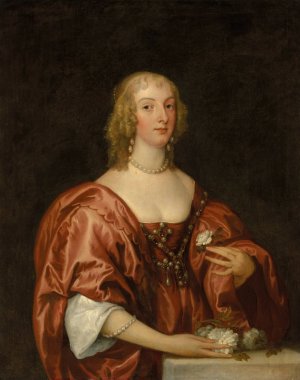 Portrait of Anna Sophia, Countess of Carnarvon by Anthony Van Dyck Oil Painting
