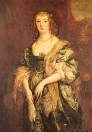 Portrait of Anne Carr, Countess of Bedford Oil painting by Anthony Van Dyck