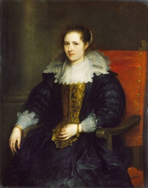 Portrait of Isabella Waerbeke by Anthony Van Dyck Oil Painting