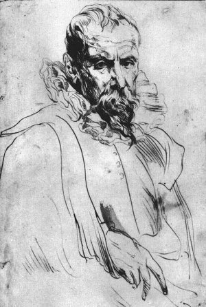 Portrait of Pieter Bruegel the Younger by Anthony Van Dyck Oil Painting
