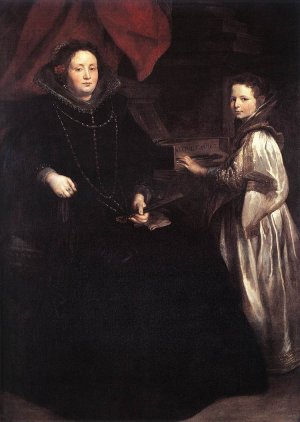Portrait of Porzia Imperiale and Her Daughter
