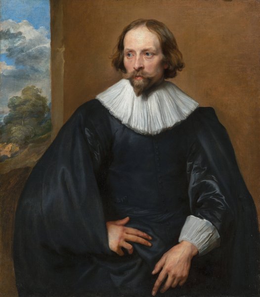 Portrait of Quintijn Symons  by Anthony Van Dyck - Hand-Painted Oil Painting Reproduction