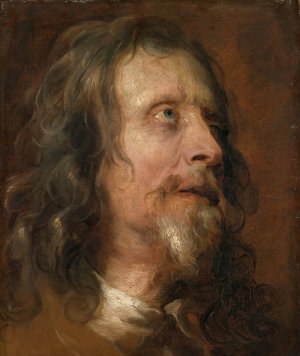 Portrait Study of a Bearded Man by Anthony Van Dyck Oil Painting