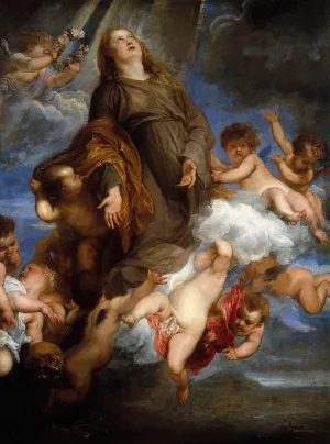 Saint Rosalie Interceding for the Plague-stricken of Palermo by Anthony Van Dyck Oil Painting