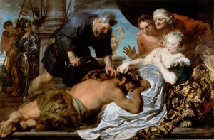 Samson And Delilah by Anthony Van Dyck Oil Painting