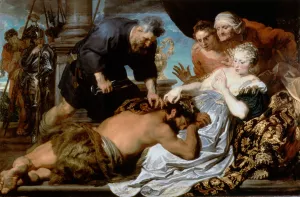 Samson And Delilah by Anthony Van Dyck Oil Painting