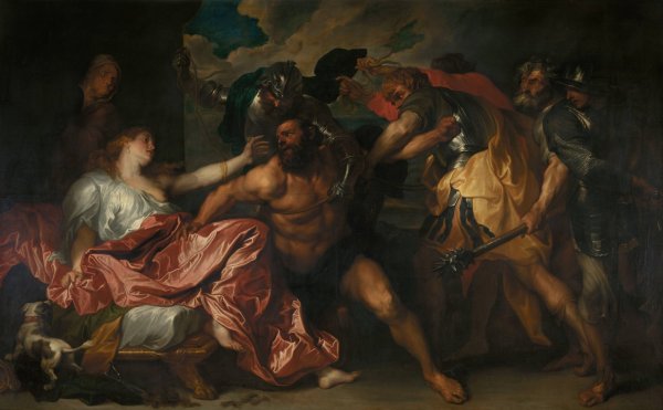 Samson and Delilah by Anthony Van Dyck - Hand-Painted Oil Painting Reproduction