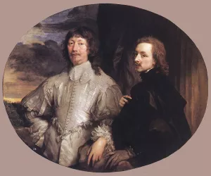 Sir Endymion Porter and the Artist by Anthony Van Dyck - Oil Painting Reproduction