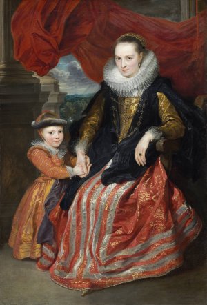 Susanna Fourment and Her Daughter by Anthony Van Dyck Oil Painting