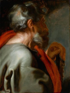 The Apostle Simon by Anthony Van Dyck Oil Painting