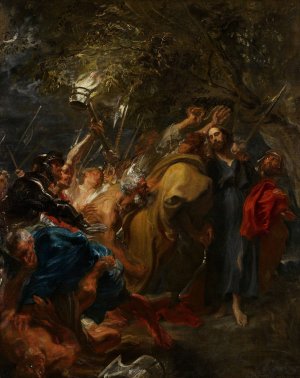 The Betrayal of Christ by Anthony Van Dyck Oil Painting