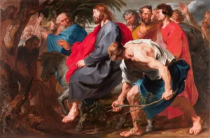The Entry of Christ into Jerusalem by Anthony Van Dyck Oil Painting