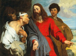 The Healing of the Paralytic by Anthony Van Dyck Oil Painting