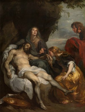 The Lamentation over the Dead Christ by Anthony Van Dyck Oil Painting