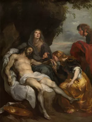 The Lamentation over the Dead Christ by Anthony Van Dyck Oil Painting