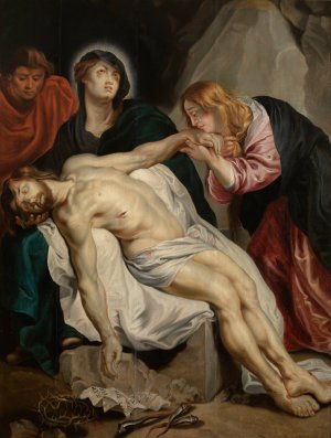 The Lamentation over the Dead Christ by Anthony Van Dyck Oil Painting