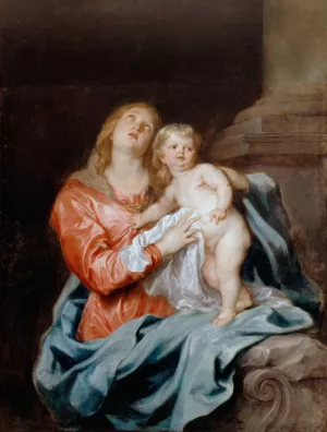 The Madonna And Child by Anthony Van Dyck Oil Painting
