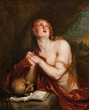 The Penitent Magdalen by Anthony Van Dyck Oil Painting