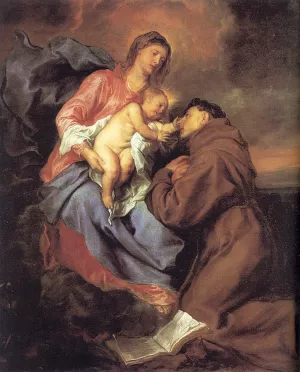 The Vision of St Anthony Oil painting by Anthony Van Dyck