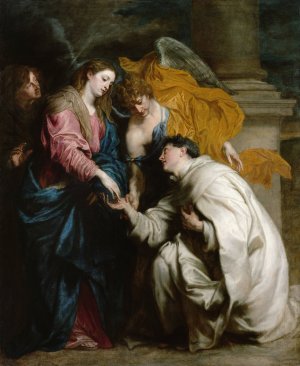 The Vision of the Blessed Hermann Joseph by Anthony Van Dyck Oil Painting