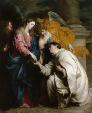The Vision of the Blessed Hermann Joseph by Anthony Van Dyck Oil Painting