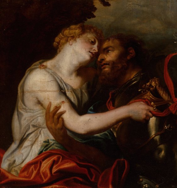 Main Product Photo of Venus Disarming Mars Painting by Anthony Van Dyck