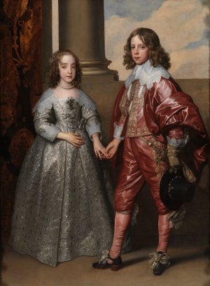 William II, Prince of Orange, and his Bride, Mary Stuart by Anthony Van Dyck Oil Painting